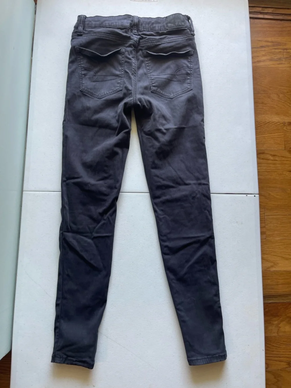 American Eagle Next Level Skinny Jeans Women’s 0 Short Black Mid Rise Stretch